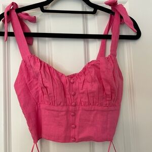 Altar’d State pink top with ties